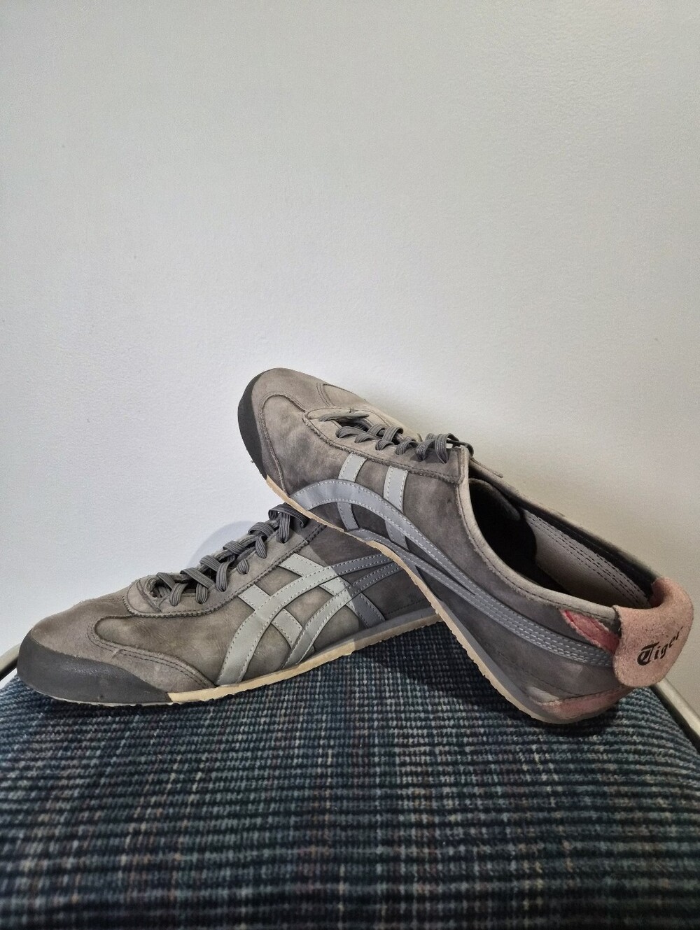 Vintage Onitsuka Tiger Grey Mexico 66 Sneakers | Size US 10